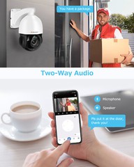 360° 4K 8MP POE PTZ Security IP Camera 30x Zoom CCTV HIKVISION Compatible 50M IR