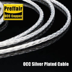 8Core OCC Silver Plated 6.35mm to Dual 3.5mm Focal ELEAR Replacement Cable