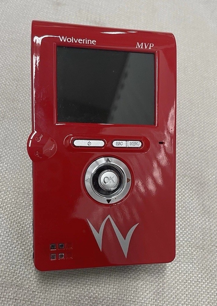 Wolverine MVP 9000 80GB Multimedia Player Digital Audio Photo Video Storage Red