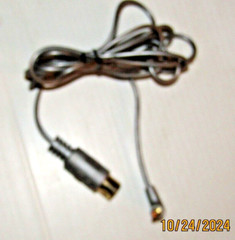 6 foot Adaptor Lead with 8-Pin DIN Plug to Mini Phone Jack