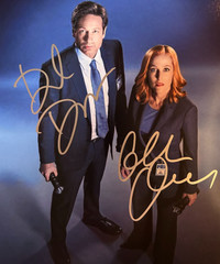 XFILES Cast Signed Mulder Scully Original 8×10 Authentic Autographs wCO G2U