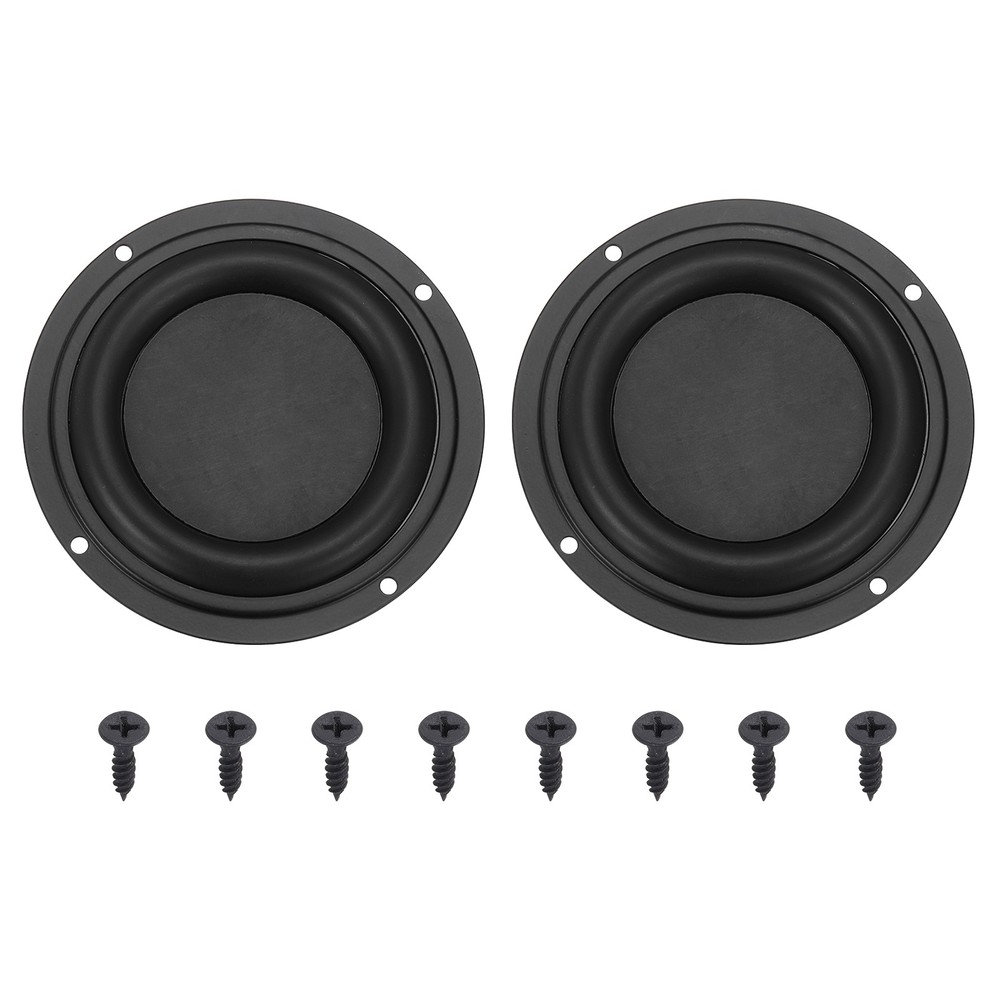 2 Pcs Passive Radiator 4 Inch Round Woofer Vibrating(with 8pcs Screw)