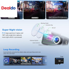 4K Mini Dash Cam Front，Front Dash Camera for Cars，Wifi Car Camera with Voice Con