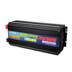 5000W 10000W Power Inverter DC 24V to AC 110V Converter W/ 4AC USB LCD Remote RV