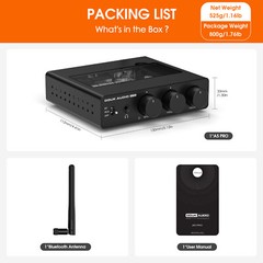 HIFI 300W Digital Amplifier with Bluetooth Stereo Class D Audio Amp for Speakers