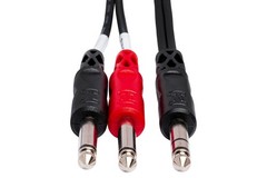 Hosa STP-201 Insert Cable 1/4 Inch TRS to Dual 1/4″ TS 3.3 Feet