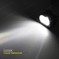 4inch 6000LM LED Work Pods Light Bar Spot Truck Offroad 4WD Driving Fog Lamp 2x