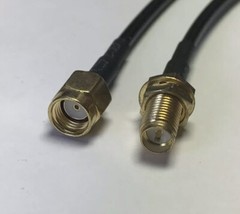 RP-SMA Male to RP-SMA Female Extention RG174 Coaxial Cable Pick Your Length USA