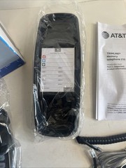 Vintage AT&T 210 Black Trimline Corded Telephone Retro Pushbutton New