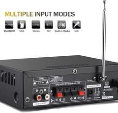 Amplificador de audio estéreo inalámbrico Bluetooth 5.0 de 298 A y 300 W x 2