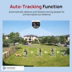 Vikylin 4K 8MP 25X PTZ 360 degree POE IP Camera Outdoor IR Audio Auto Tracking