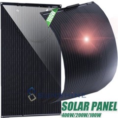 400W 200W Flexible Mono Solar Panel Kit Backup Generator Power Station RV Boat