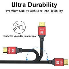 1.5FT HDMI 2.1 Cable – Ultra High Speed, 8K@60Hz, 4K@120Hz for Gaming Excellence
