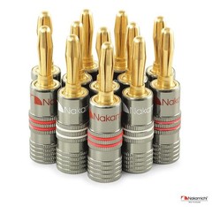 Nakamichi GenuineUltimate Series 24K Gold Plated Beryllium Red Copper Banana Plu