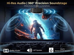 4K Smart Projector with 5G WiFi, Bluetooth, Dolby Audio for Home Theater