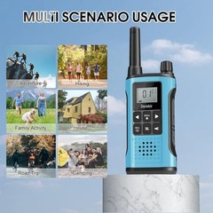 Walkie Talkies Long Range Rechargeable 22 Channel Noise Reduction 2Pcs Adult Use