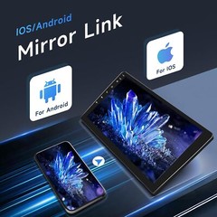 4+64GB Double 2 DIN 10.1” Android 15 Touch Screen Car Stereo Radio GPS WIFI RDS