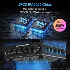 2.1 Channel TPA3255 Digital Amplifier HiFi Bluetooth 5.2 Stereo Class D Amp