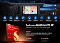Car Radio Head Unit 8″ 8+128 Android Auto 13 For GMC Sierra Wireless CarPlay DSP