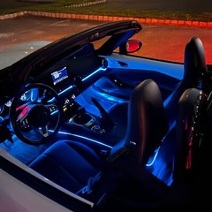 10M RGB 8 in 1 RGB Car Atmosphere Interior LED Guide Fiber Optic Ambient Light