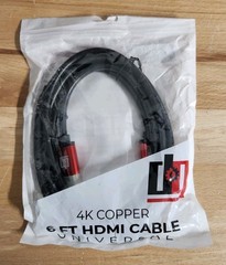 Deco Gear 6 FEET Universal 4K HDMI Cable Copper Conductors Cable 6FT HDMI 18gbps