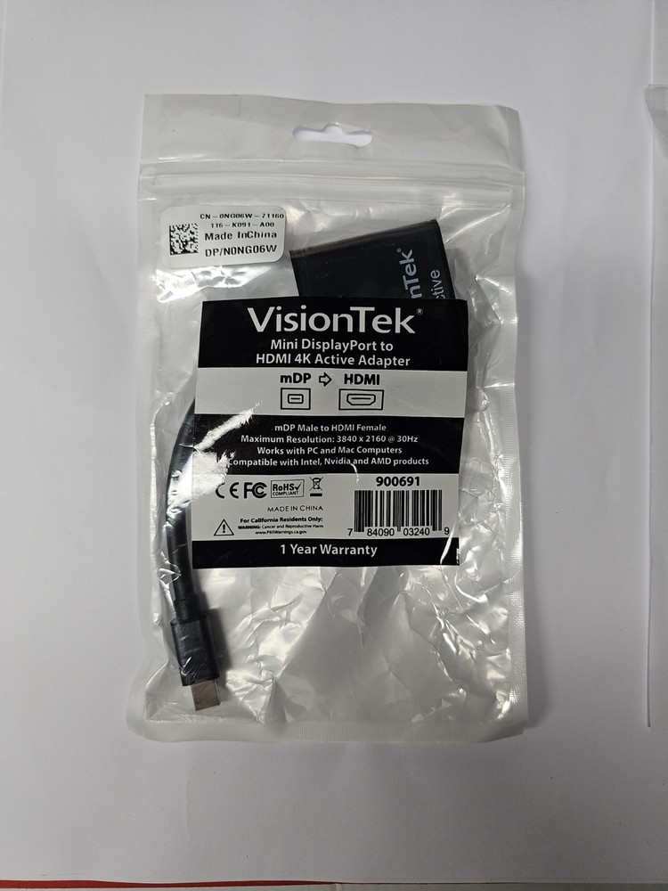 VisionTek Mini DisplayPort to HDMI (4K) Active Adapter (M/F) – Mini 900691
