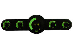 Universal Bargraph style 5.5 Gauge Panel w/ Blue Leds Made in the USA!