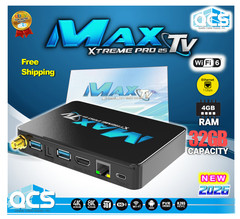 MaxTV Silver PRO 5G 2025 4K ULTRA-HD Box + Android 9.1 MaxTV Silver
