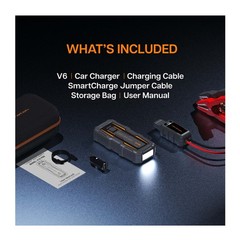 Veratek V6 Pro Portable Vehicle Jump Starter with 12V Battery Booster