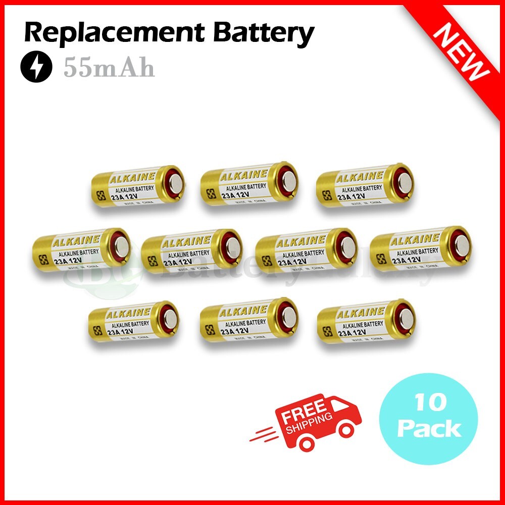 10 Pcs GP23A 12V Alarm-Remote Alkaline Batteries GP 23AE 21/23 A23 23A 23GA MN21