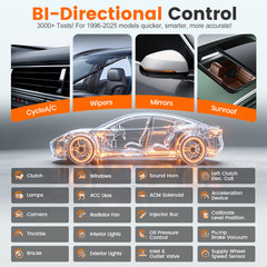 ANCEL X6 Car Diagnostic Tool Bidirectional All Systems OBD2 Scanner Code Reader