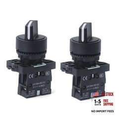 22MM 2 Position Selector Switch – 1NO – 2 Position Maintained