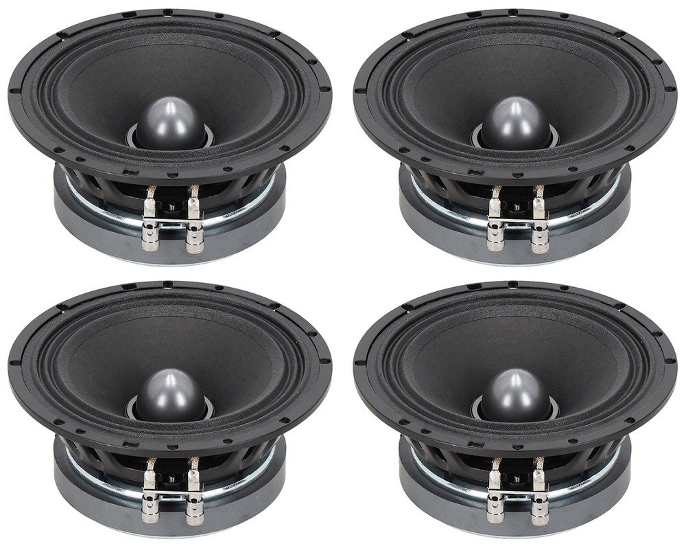 4) Sundown Audio LCMR-6.5 100w 6.5″ Car Audio Midrange Speakers 8 Ohm S-LCMR6.58