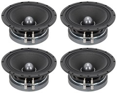 4) Sundown Audio LCMR-6.5 100w 6.5″ Car Audio Midrange Speakers 8 Ohm S-LCMR6.58