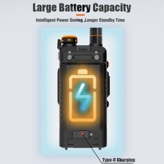 Baofeng K5PLUS 10W AM FM UHF VHF Multi Band Amateur Radio NOAA BF-K5PLUS