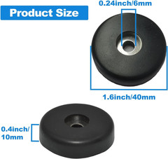 Rubber Feet, Speaker Rubber Feet,16 Pack 40mm x 10mm, Use for Subwoofer Feet, Sp