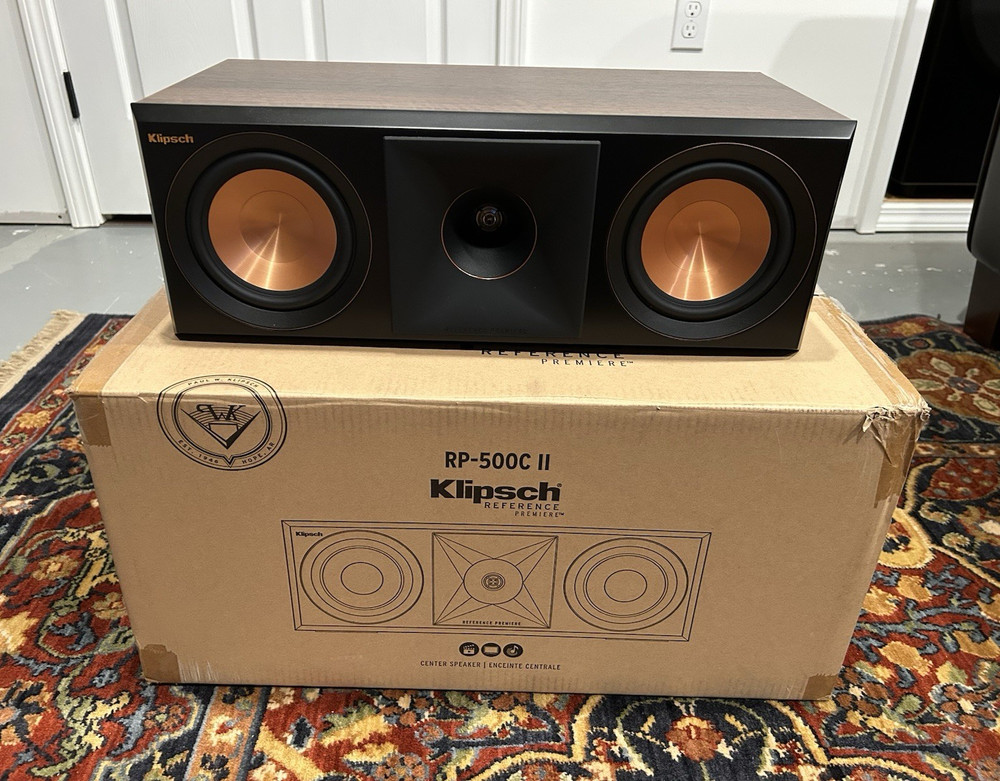 Klipsch RP-500C II Reference Premiere Center Speaker Walnut