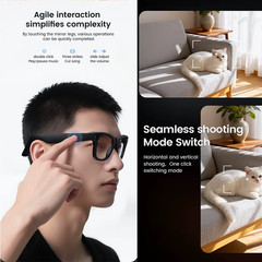 AI Smart Glasses 8MP Camera Image Recognition 4k HD Video Real-Time Translation