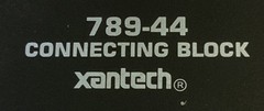 Xantech 789-44 1-Zone Connecting Block, Black “S1C”