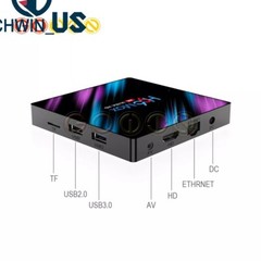 H96 MAX RK3318 Smart TV BOX Android 9.0 4GB 64GB Quad Core 1080p 4K LED screen