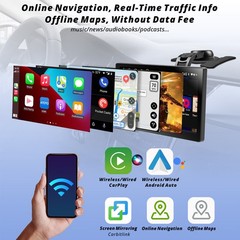 ATOTO Android 10 9″ 4+32G Android Auto Car Stereo GPS 4G LTE SIM Dash & Rear Cam