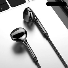 3.5mm Wired Earphones with Microphone Bass Stereo Earbuds Phone In-line Control