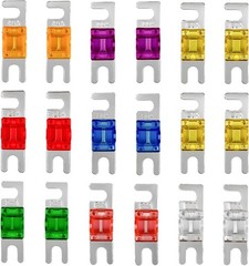 18 PCS Mini ANL Fuse for Car, Multipack Plated ANL Blade Fuse Set