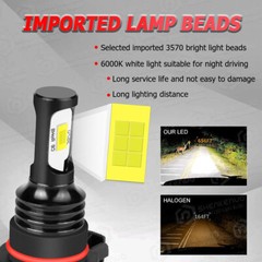 For GMC Sierra 1500 2014-2015 LED Headlights Bulbs High Low Beam Fog Light Z8