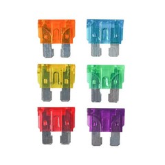 6 Way Blade Fuse Box Block Holder Boat Car Power Distribution Panel Board 1/2/5x
