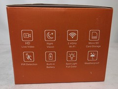 Hawkray Wireless Outdoor Camera – White 2.4GHz Wi-Fi Night Vision Weather Proof
