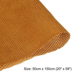 Brown Speaker Mesh Grill Stereo Fabric Dustproof 50cm x 150cm 20″ x 59″