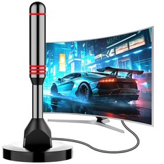 Digital TV Antenna for Smart Indoor，2026 HD with 5.5 IN, black