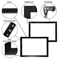 HSK A4 LED Artist tracing Light Box Copy Table, Adjustable High Brightness Li…