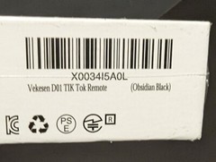 Vekesen Wireless Remote Control Ring Fashion Wear Design D01 Black New & Sealed